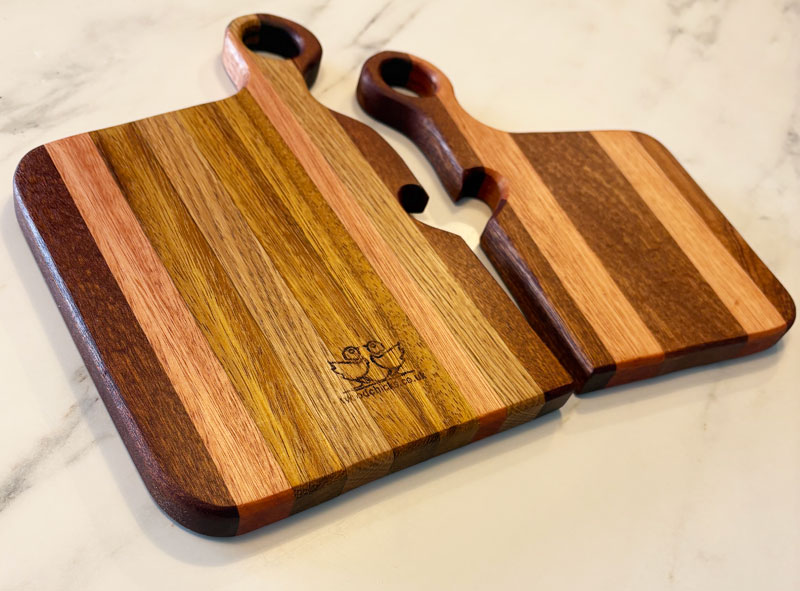 pair of interlocking cutting boards